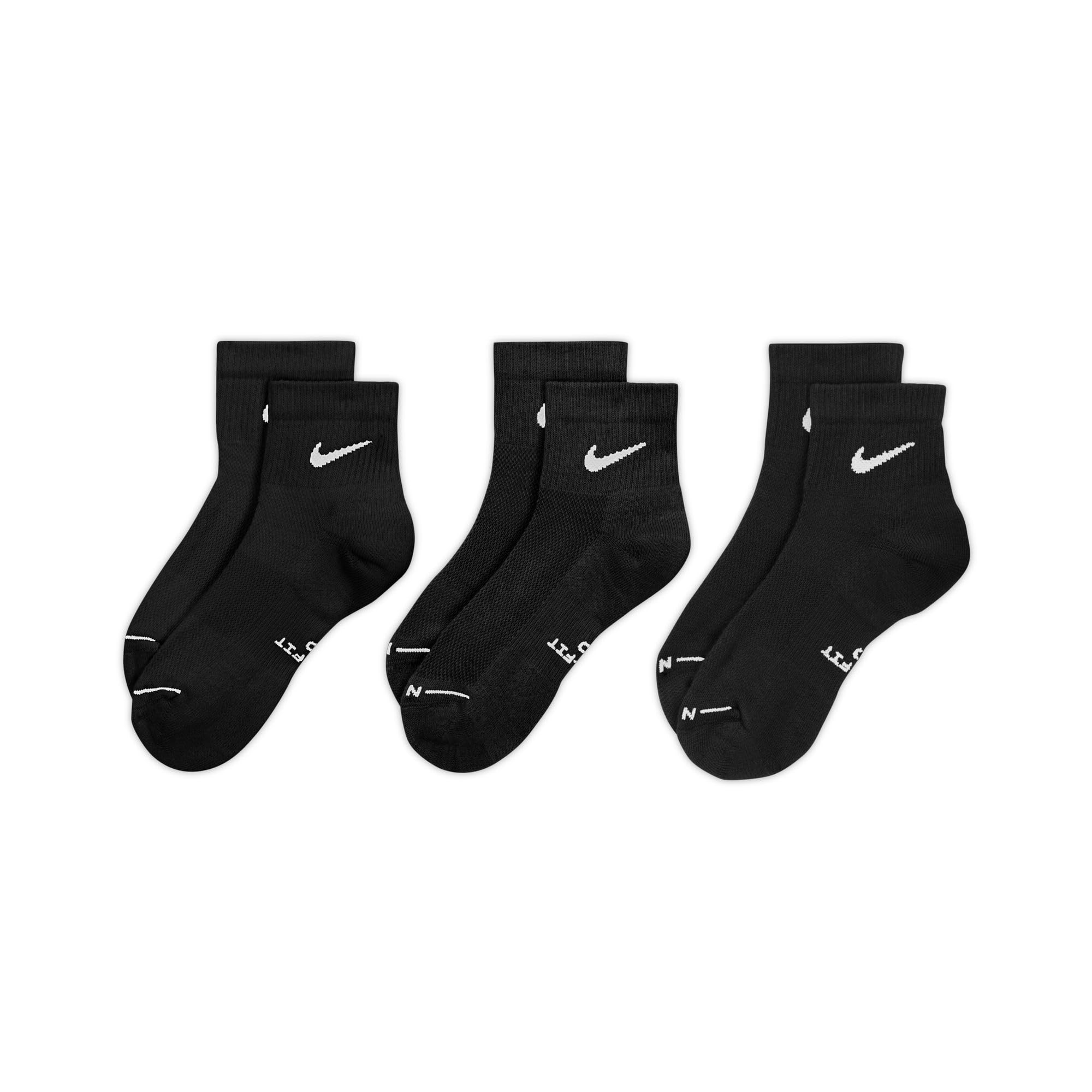 Nike Chaussettes hautes quotidiennes unisexes pour adultes (lot de 3) | Hommes et femmes