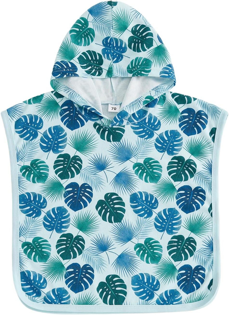 Baby Boy Girl Hunting Bathing Suit Cover Up Mallard Duck Print Terry Cloth Sleeveless Hooded Poncho Country Clothes
