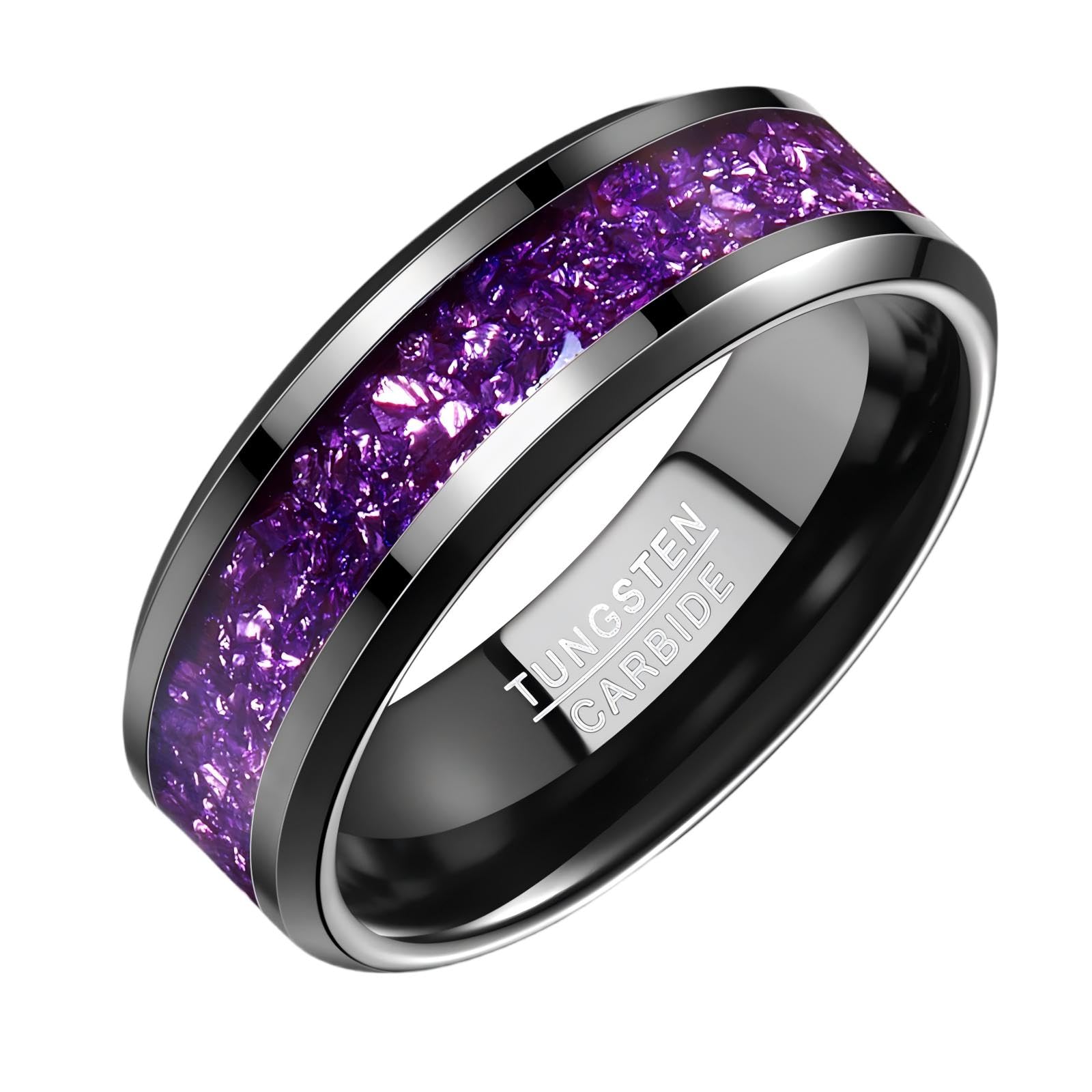 NUNCAD Black Tungsten Ring