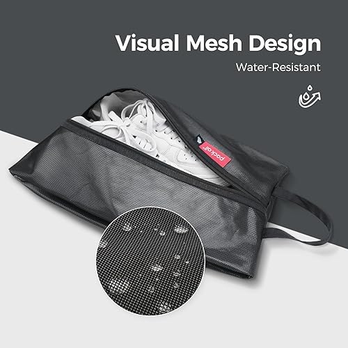 Miniatura 4 de pack all Bolsa de zapatos de tamaño grande para viajes, bolsa de zapatos resistente al agua para gimnasio, bolsa de tacos de fútbol resistente al