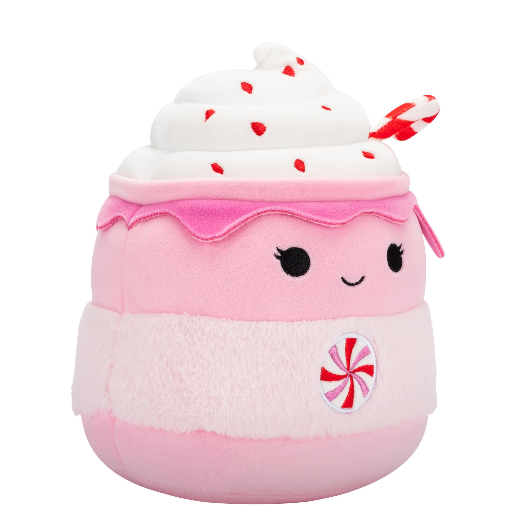 Squishmallows Original 7.5-Inch Ethel the Pink Candy Cane Hot Chocolate, 7.5 inch - Image 2