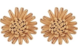Exquisite Daisy Coffee Earrings: Floral Charm for the Coffee Lover