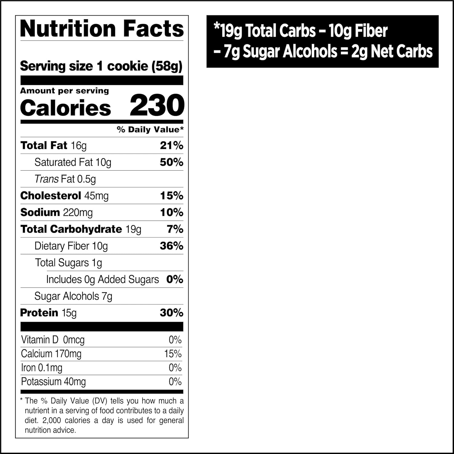 Quest Nutrition Cinnamon Brown Butter Protein Cookie, 15g Protein, 1g Sugar, 2g Net Carbs, Keto Friendly, High Protein, Low Carb; 12 Count