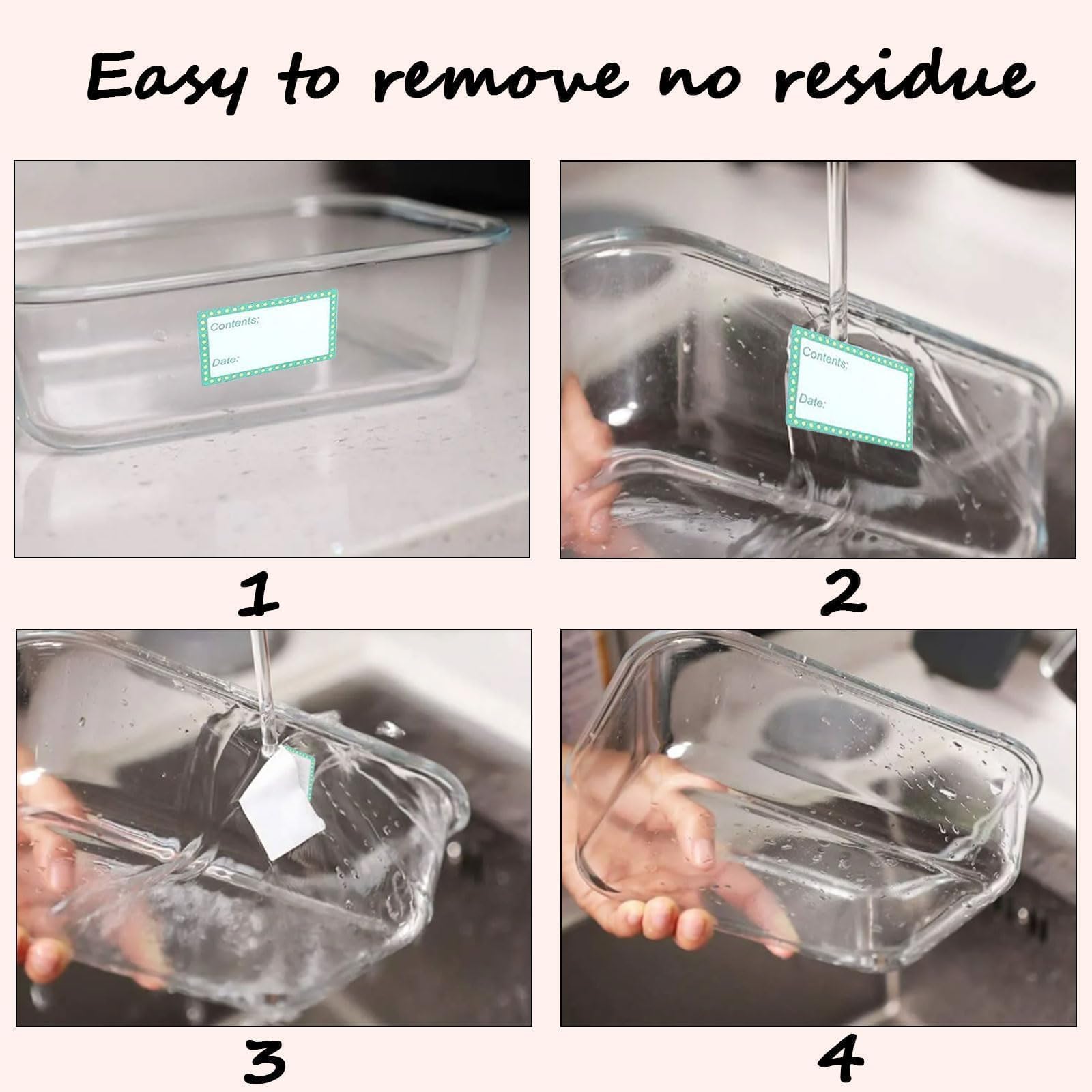 2"x1" Food Date Freezer Storage Labels Container Removable Stickers 1000/ Roll - View #8