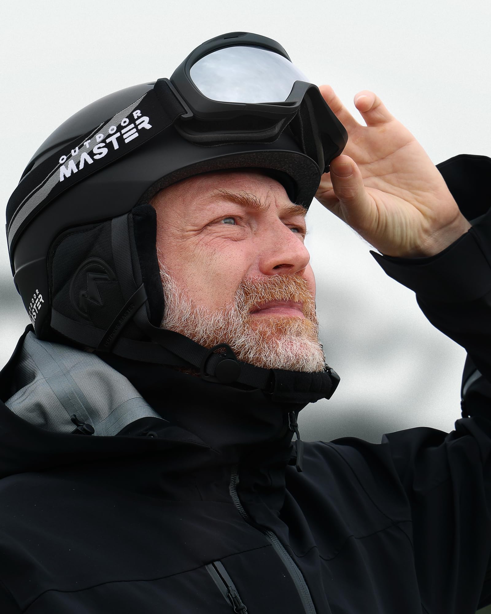 OutdoorMaster Skihelm-Set, Snowboard-Helm mit Brille für Erwachsene - 12 Belüftungsöffnungen - Skihelme für Männer, Frauen und Jugendliche