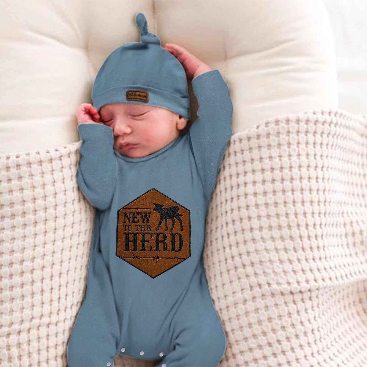 Newborn Romper Baby Boy Cotton Jumpsuit New Baby Hat Gloves Romper Coming Home Clothes Outfits - Image 7