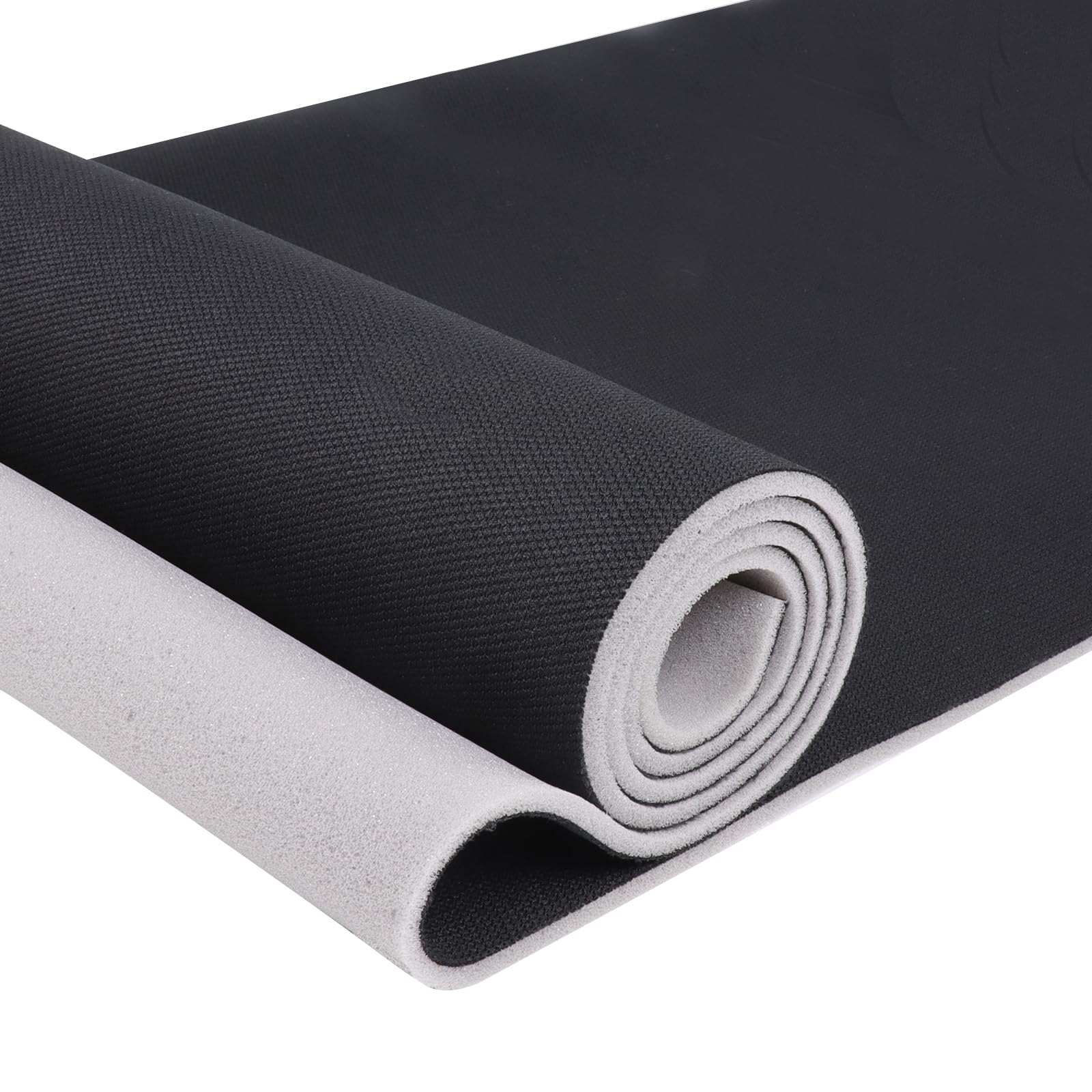 Headliner Fabric Mesh Type 60" W×45" L with Foam Backing Headliner Material Car Roof Upholstery Fabric for Automotive Truck RV Boat Home Replacement DIY, Black