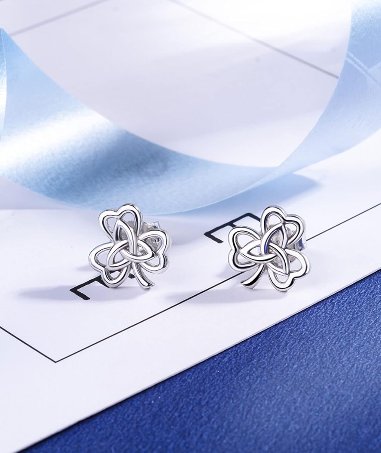 INFUSEU 925 Sterling Silver Celtic Knot Stud Earrings for Women Girls, Small Irish Jewelry 6-10 mm - Image 9