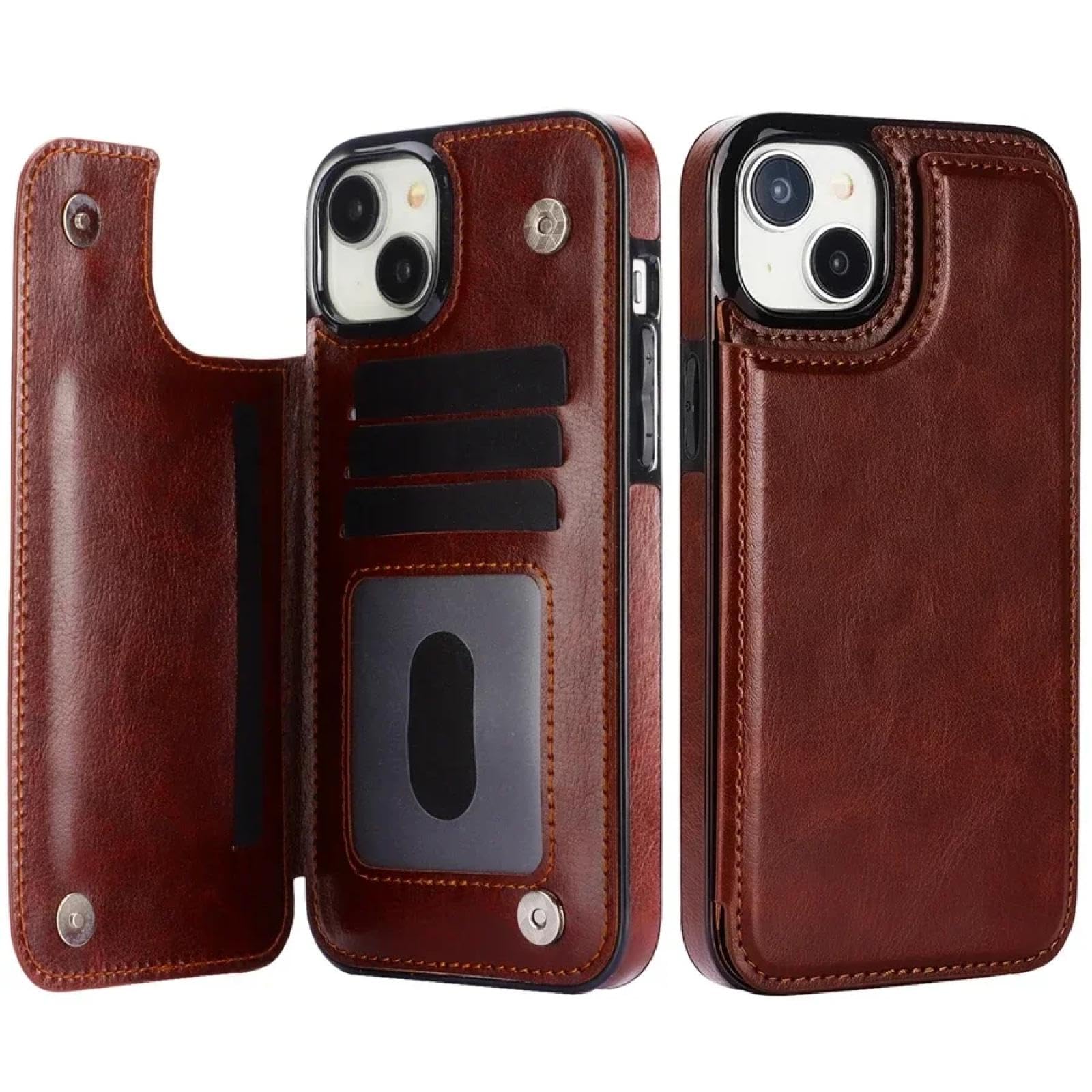 Amazon.co.jp: RNOZX iPhone 13 Mini ウォレット ソリッド ダブル