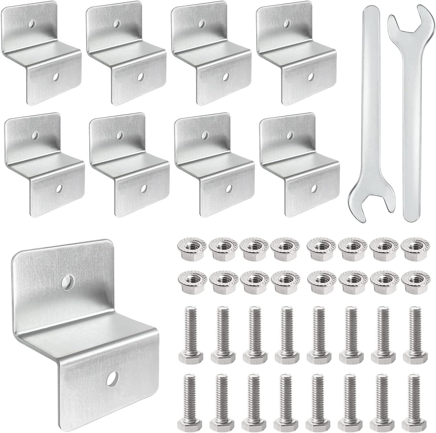 12-tlg Solarpanel Z-Halterung Set - Montageset Für Wohnmobil, Boot & Dach Mit Schrauben