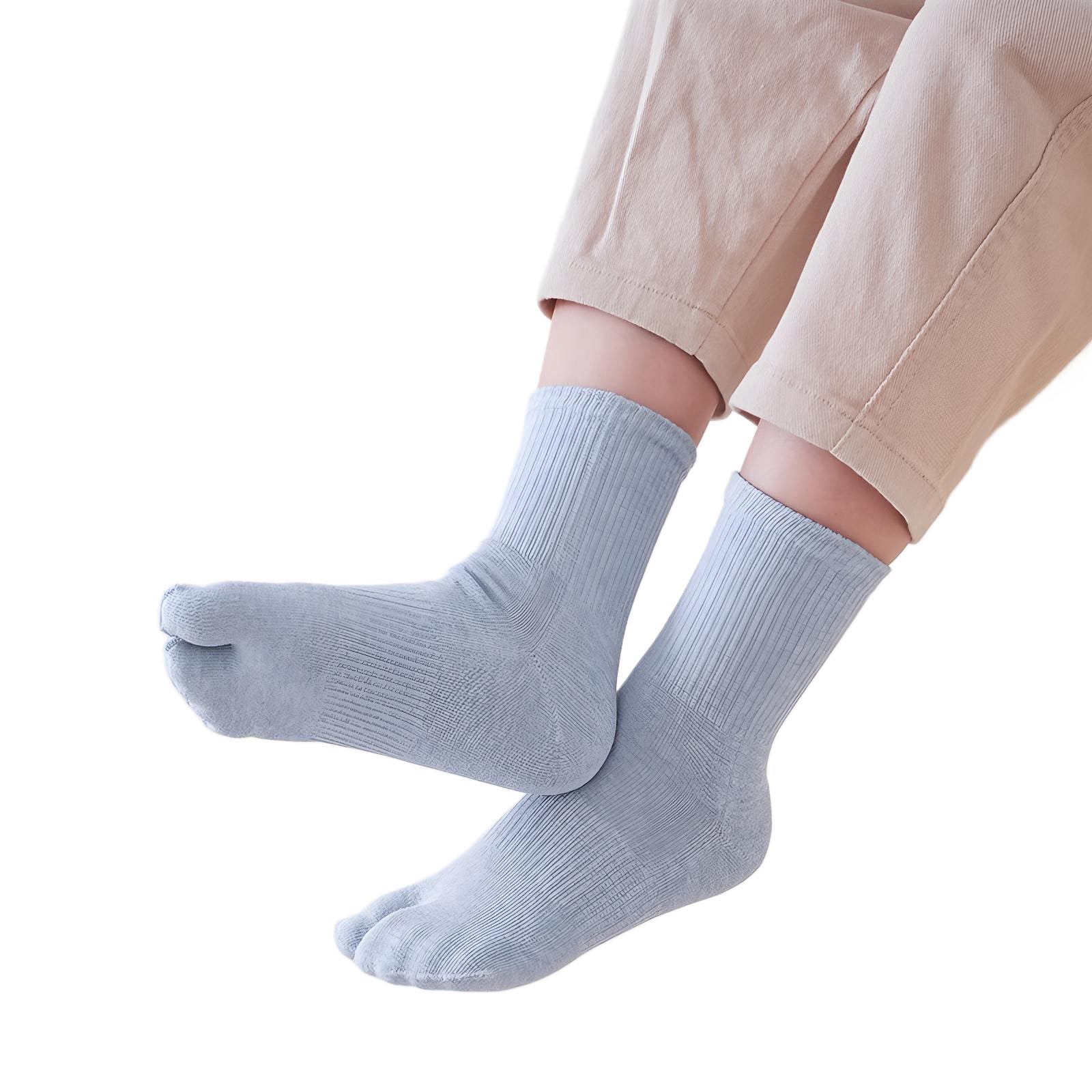 Tabi - Calcetines de algodón con puntera dividida, para correr, informales, para niños, niñas, adolescentes de 2 a 15 años, 6 pares