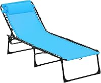 Vista 11 de Outsunny Juego de 2 tumbonas plegables, sillas de bronceado para patio, tumbona para exteriores con respaldo reclinable de 4 posiciones, asiento