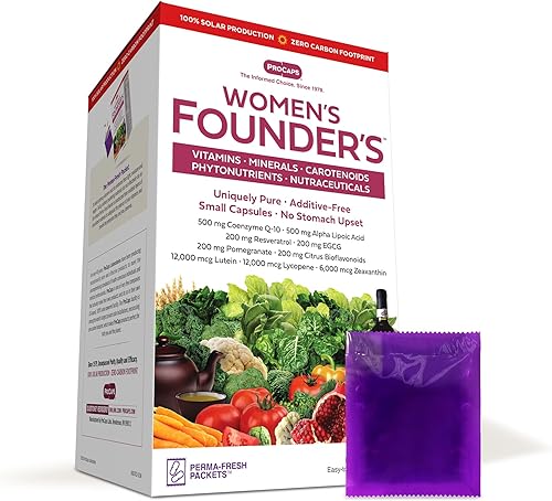 ANDREW LESSMAN Multivitamínico - Women's Founders 30 paquetes - Más de 40 nutrientes más altas potencias de vitaminas esenciales, minerales,