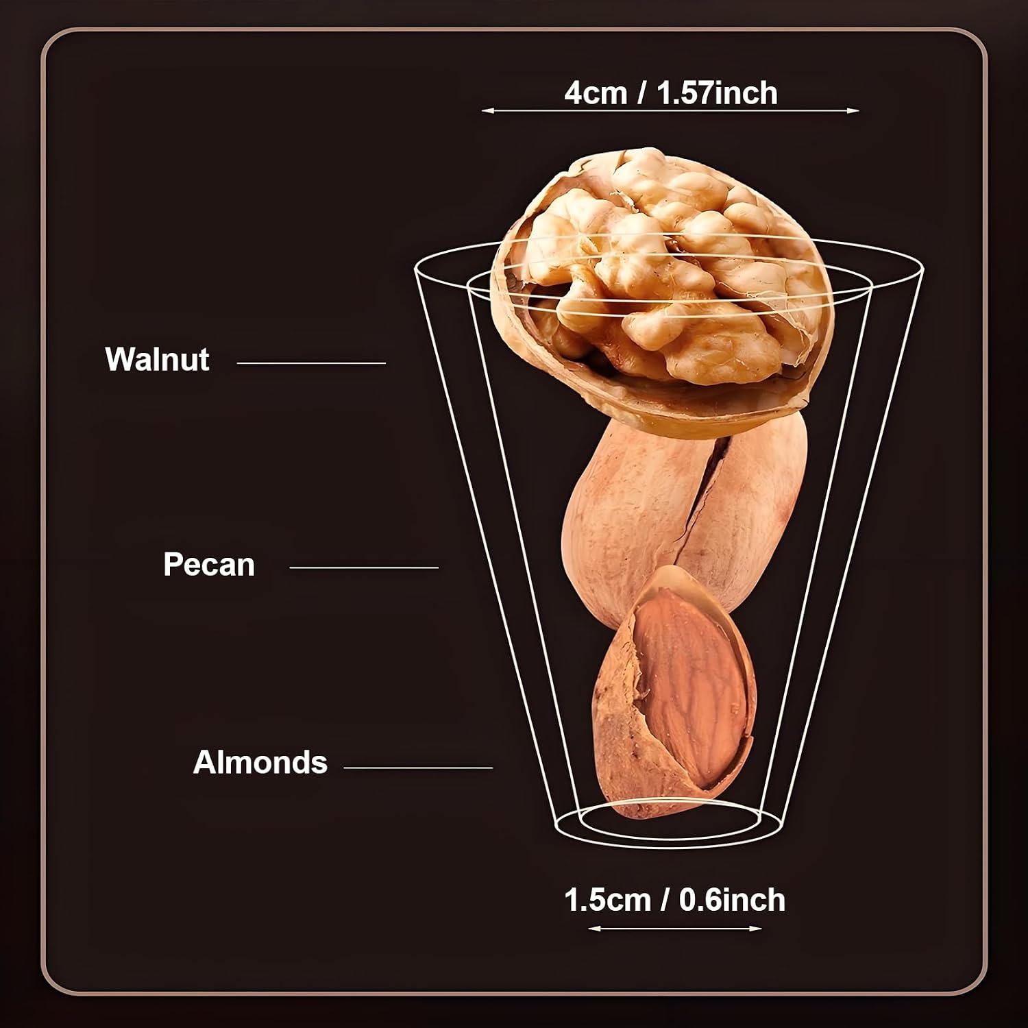Nut Crackers for All Nuts Premium Heavy Duty Walnut Cracker with Non-Slip Handle Nut Crackers Tools Funnel Pliers Nutcracker Pecan Walnut Plier Clip Tool image 3