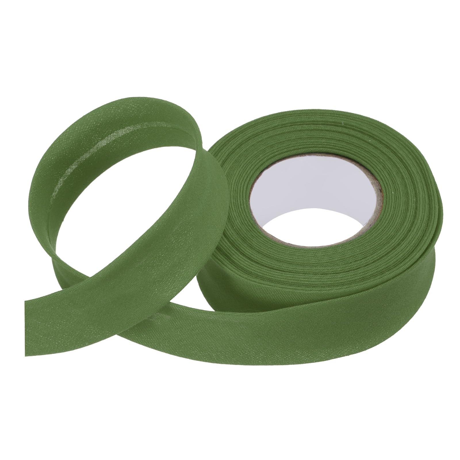 sourcing map 3/4 Inch Single Fold Bias Tape Polyester Continuous Bulk Bias Tape for Sewing, Seaming Quilting Hemming Binding Crafts (Dark Green 6 Yards)