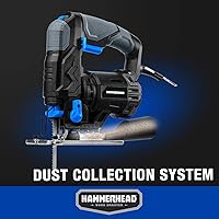 Vista 4 de Hammerhead Sierra Caladora de 4.8 Amperios de 3/4 Pulgadas con 2 Hojas de Corte de Madera, Velocidad Variable y Función Orbital - HAJS048