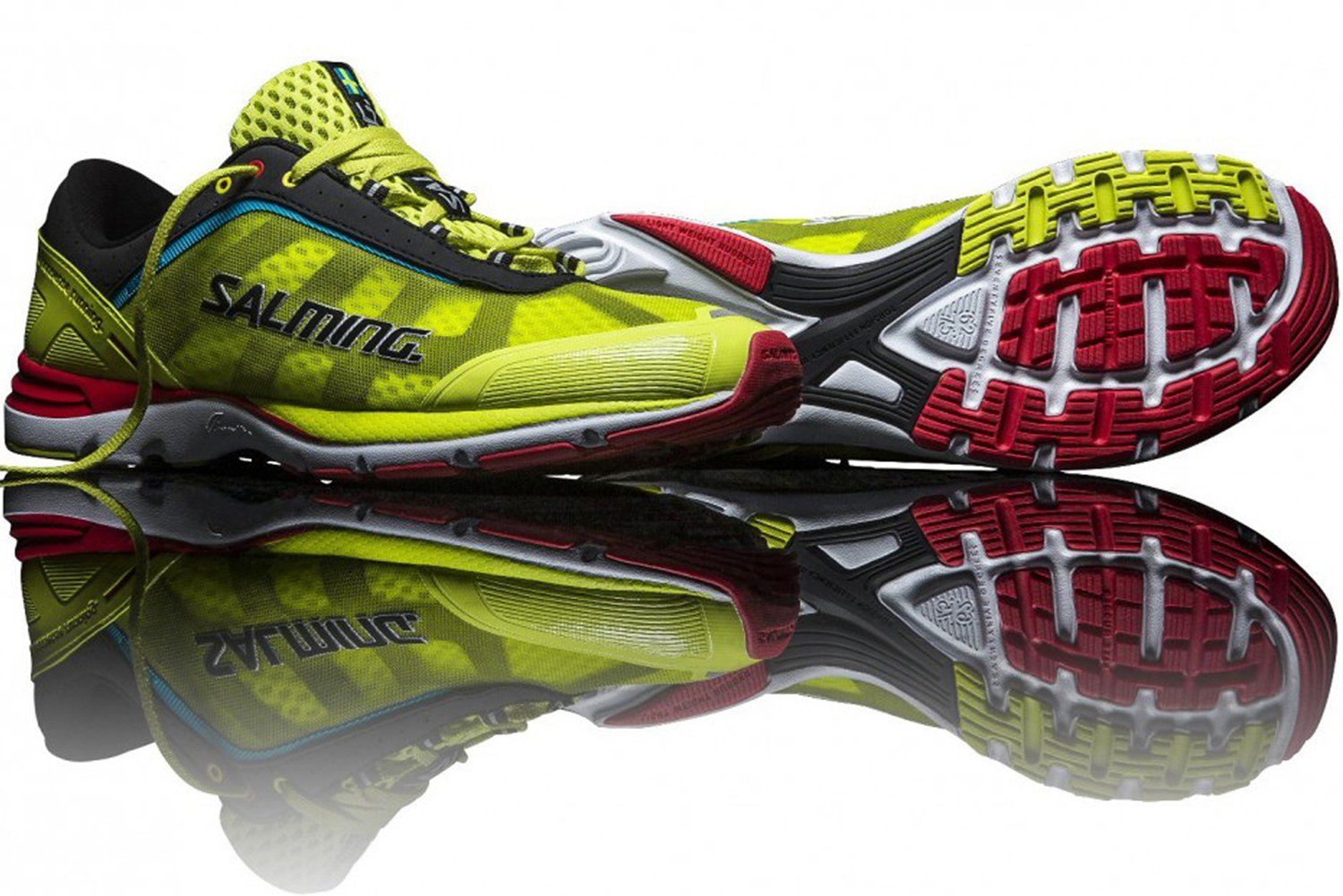 Salming Distance A3 Running Shoe Acid Green Mens