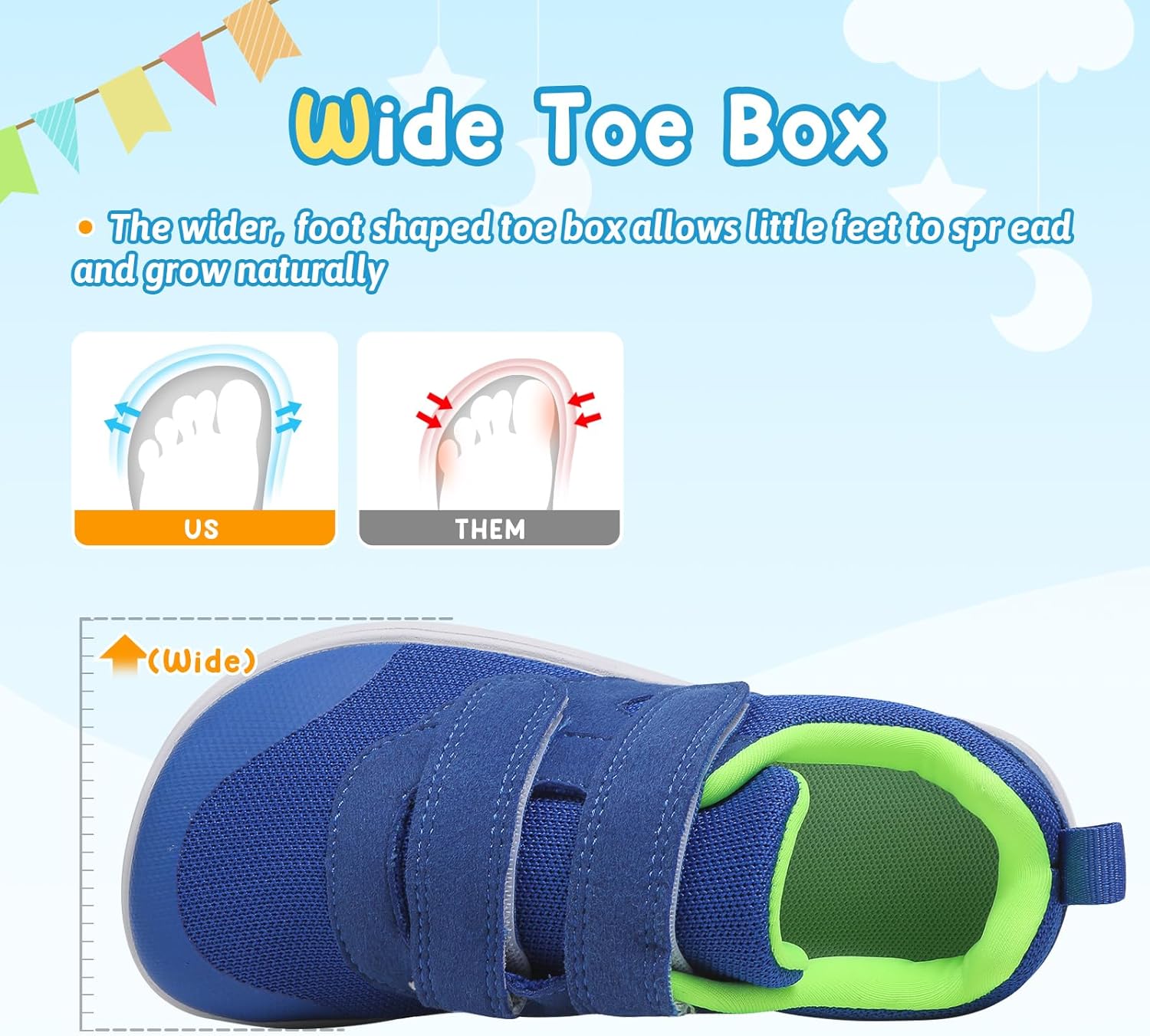 Kids Slip On Barefoot Toddler Boys/Girls Wide Toe Box Sneakers Zero Drop Minimalist Outdoor Activities Walking Running Shoes - Image 7