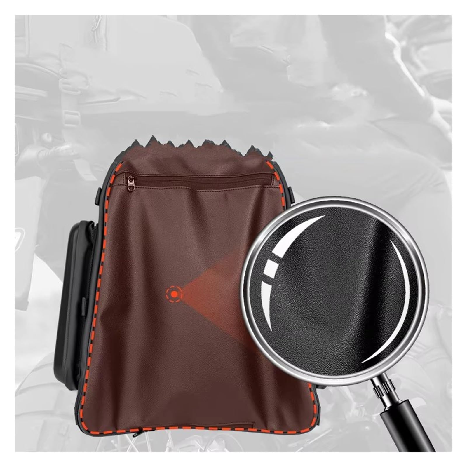 Borsa Posteriore Moto Borsa Moto Nera Casco Sedile Posteriore Coda 42-54L Pacchetto Attrezzi Guida Impermeabili Multifunzionali Copertura Antipioggia