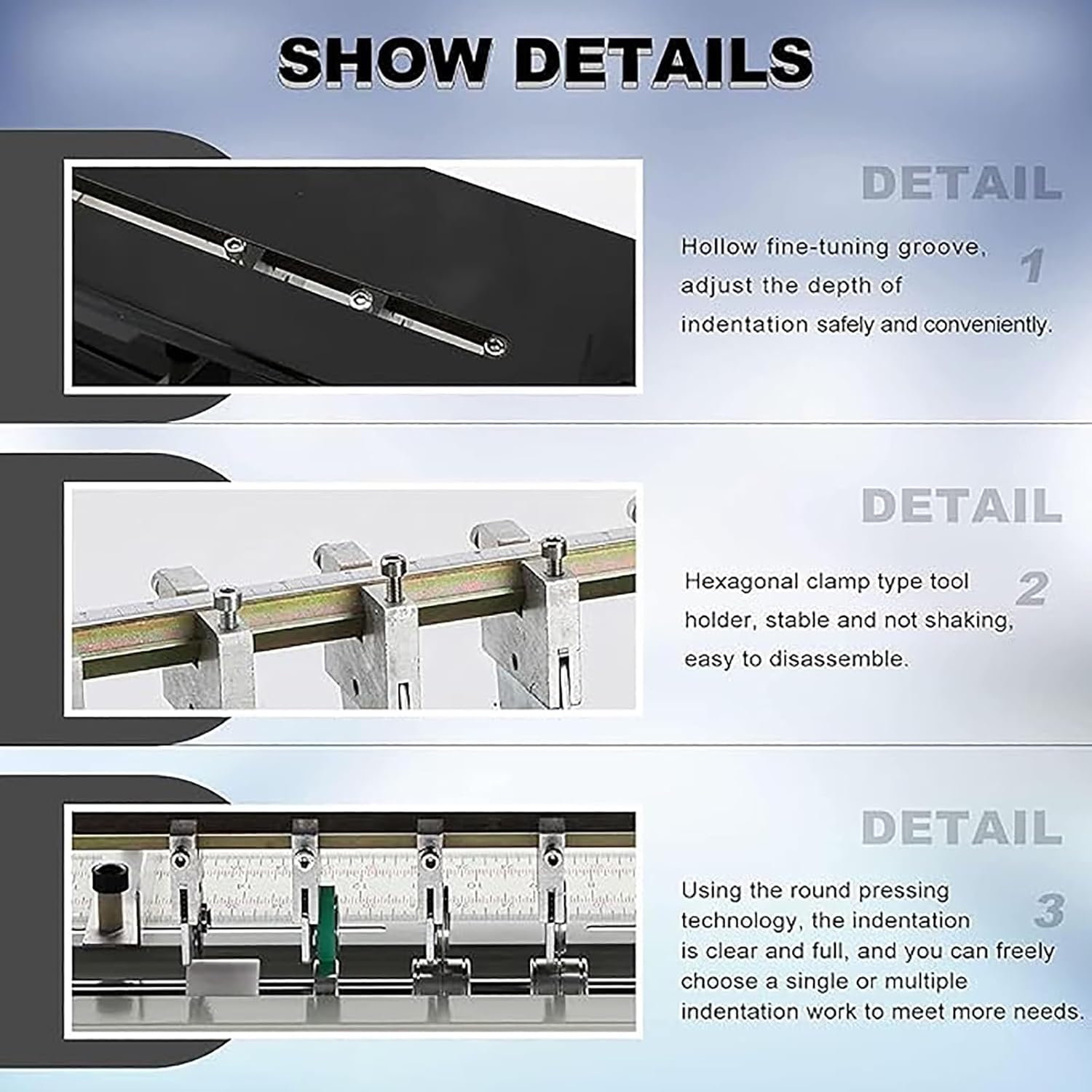 電動折り目付け機 紙折り機 3-in-1 紙折り機 スコアラー 穿孔器 カッター カード用 機械式 スチール 紙折り機 スコアリング