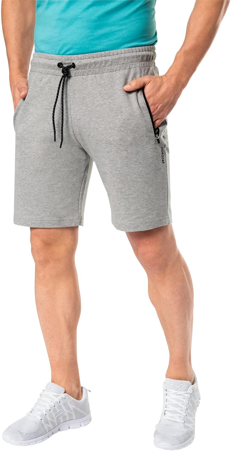 NORDCAP Mens Sweat Bermuda Shorts Comfortable Jogging Bottoms for Men Maximum Freedom of Movement Cotton Short Casual Pants Tracksuit Bottoms Size M - XXXL