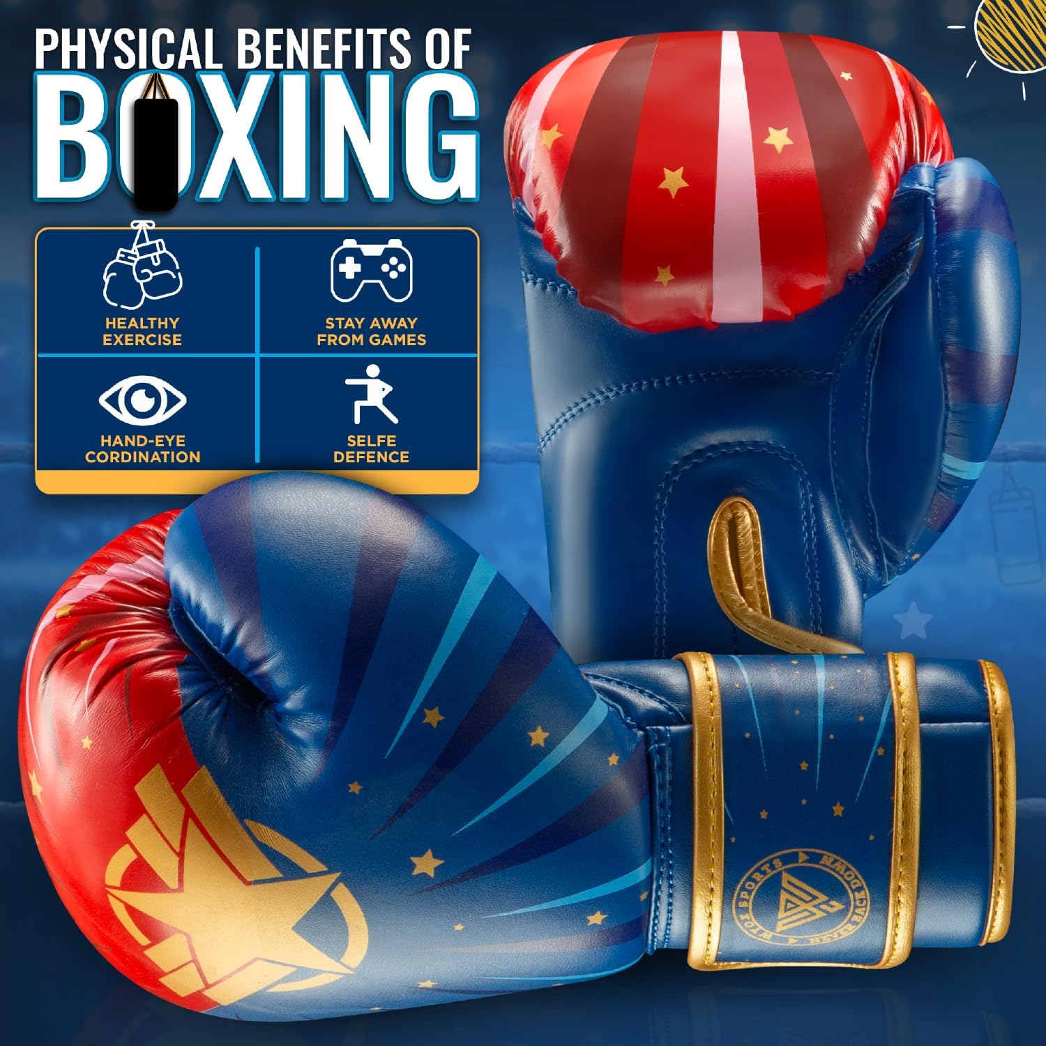 WYOX Boxing & MMA Training Bundle – Curved Focus Pads, Kids Boxing Gloves (4oz-8oz), and Adult Grappling & Sparring Fingerless Gloves – Punching, Kickboxing, Muay Thai, MMA Training Set