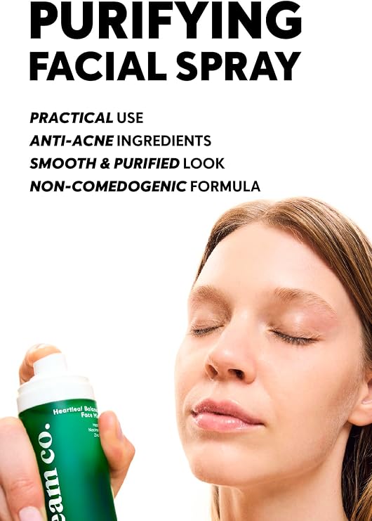 Cream Co. Pore Firming Refreshing Face Spray, Heartleaf Face Mist, Niacinamide, All Skin Types, 50 ML