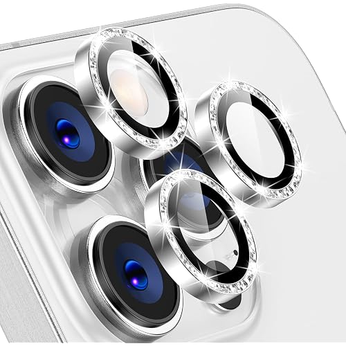 Tensea Camera Lens Protector Compatible for iPhone 16 Pro Max/16 Pro/14 Pro Max/14 Pro, Metal Aluminum Alloy Tempered Glass Cover Camera Screen Protector Accessories, Case Friendly