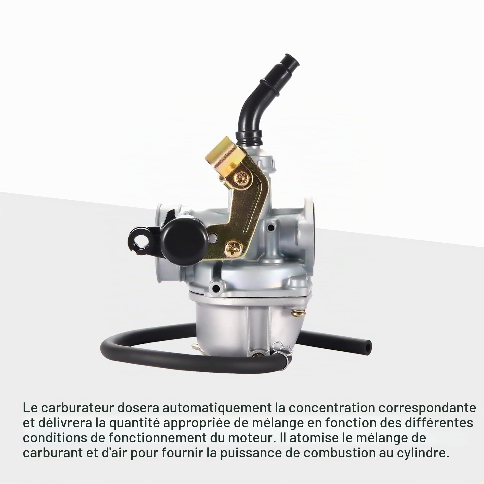 GOOFIT PZ19 Carburateur Avec Filtre d'Air Câble d'Étranglement Remplacement pour 50cc 70cc 90cc 110cc 125cc ATV Quad Go kart Dirt Bike