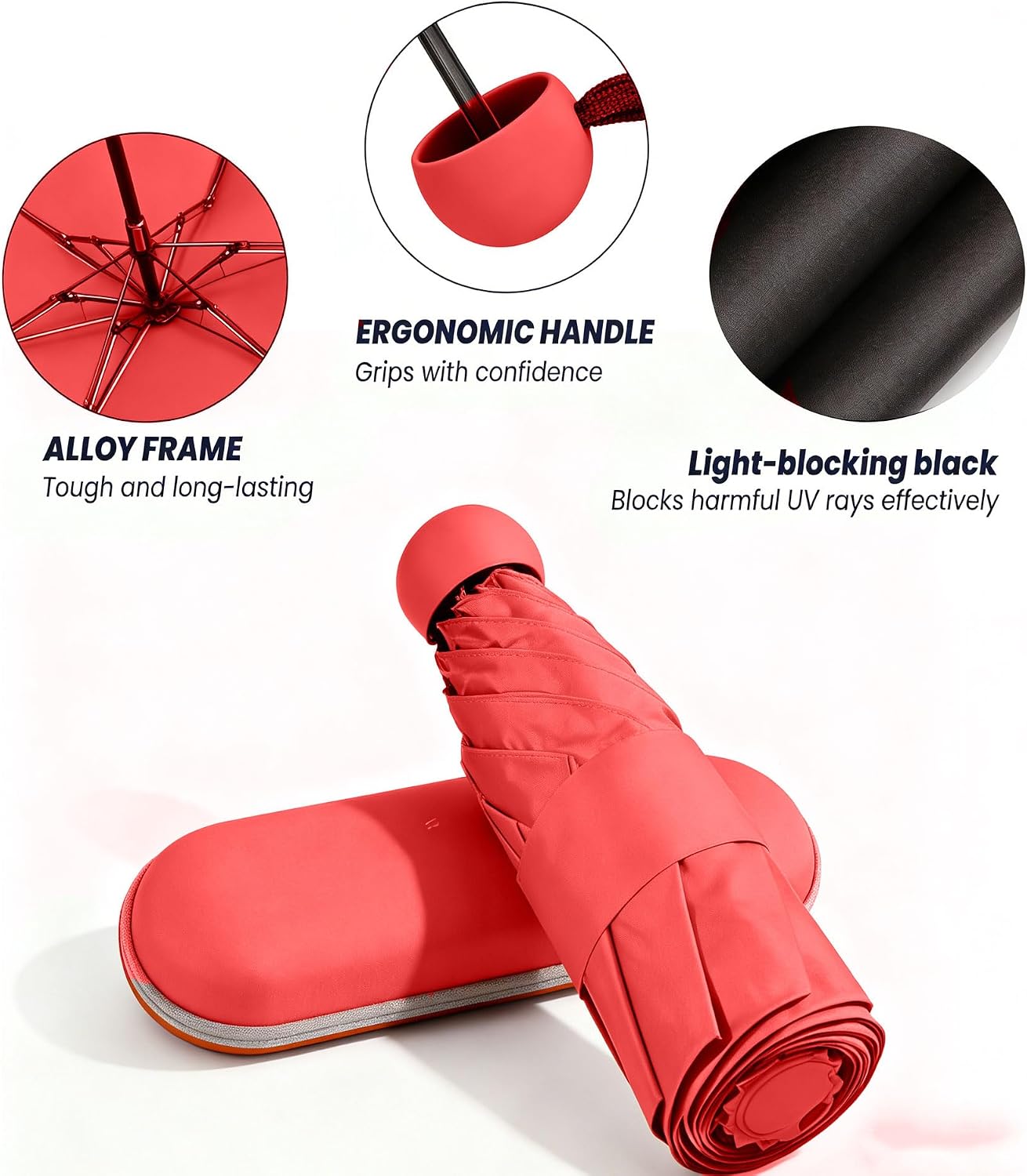MRTLLOA Travel Essentials Mini/Compact Umbrella for Purse image 5