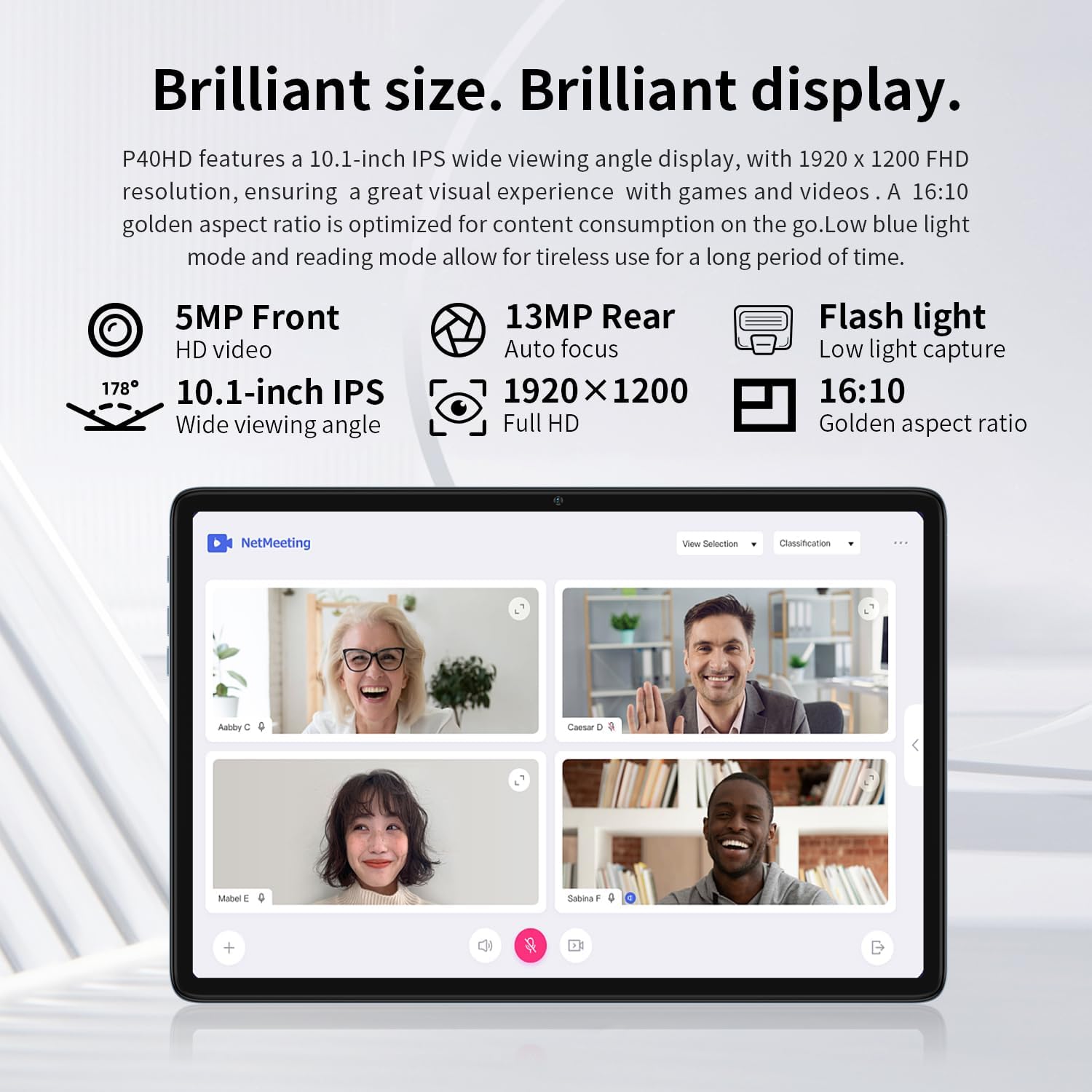 TECLAST P40HD Tablet Android 13 10 Pollici, 16GB RAM + 128GB ROM (1TB TF) Tablet, 4G LTE, 5G WiFi, Octa-Core, 6000mAh, 1920 * 1200 FHD, fotocamera 13MP + 5MP/BT5.0/Face ID/GPS/Type C/OTG/3.5mm Jack TECLAST P40HD Tablet Android 13 10 Pollici, 16GB RAM + 128GB ROM (1TB TF) Tablet, 4G LTE, 5G WiFi, Octa-Core, 6000mAh, 1920 * 1200 FHD, fotocamera 13MP + 5MP/BT5.0/Face ID/GPS/Type C/OTG/3.5mm Jack