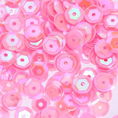 3600 lentejuelas sueltas de 0.236 pulgadas a granel, lentejuelas bordadas redondas de color AB para coser ropa, bolsas, vestidos de boda, bricolaje,