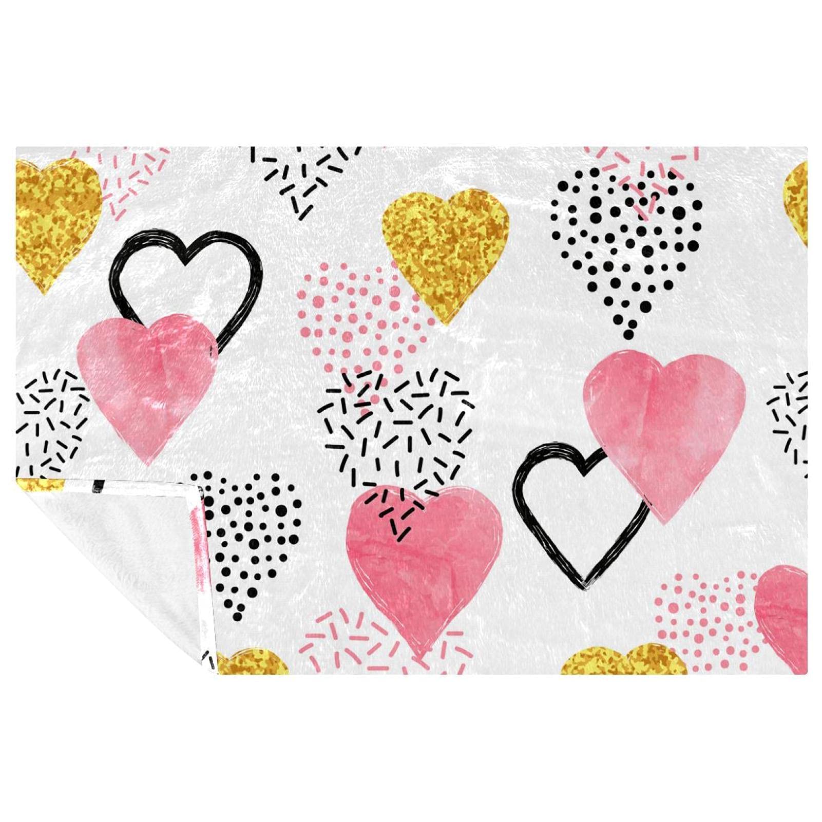 Couverture douce cœurs pour des moments de tendresse cocooning