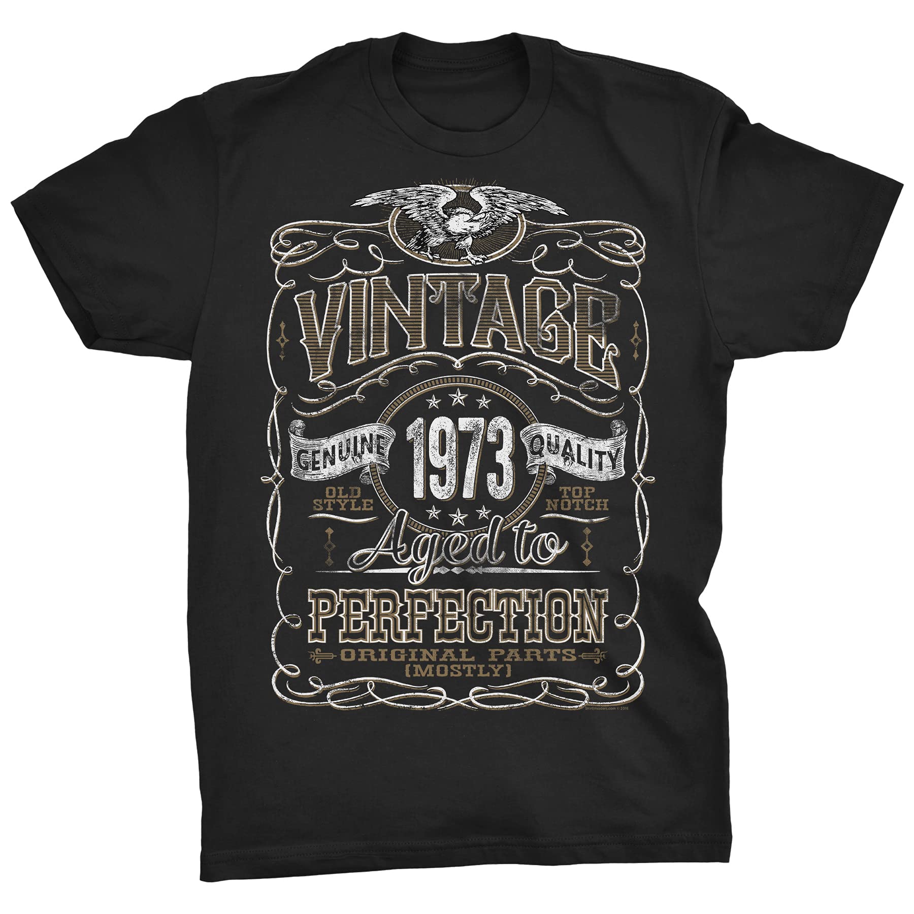 50th Birthday Shirt For Men - 'Vintage 1975 Aged To Perfection' Custom Tee Gift