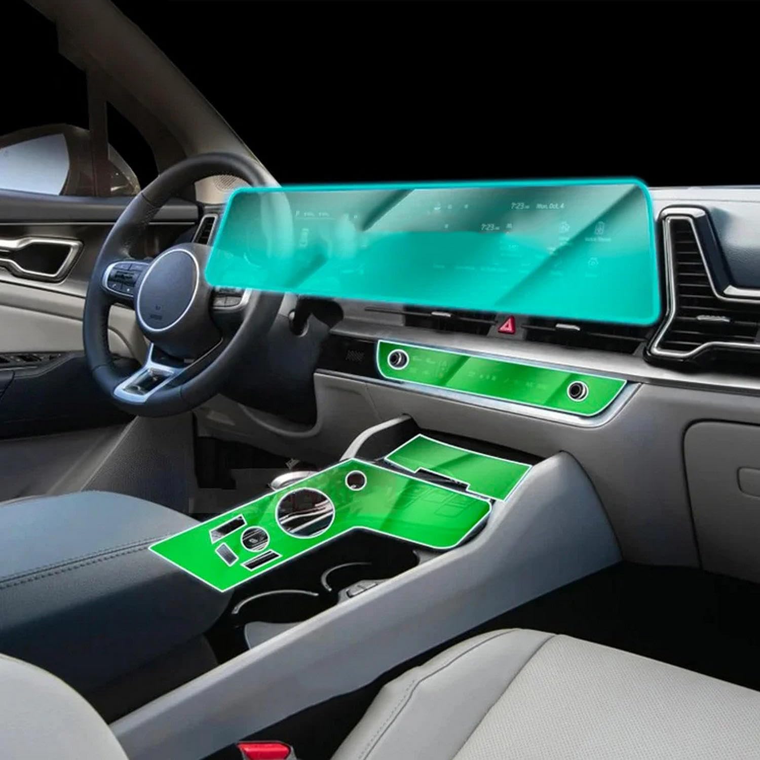 Film de protection TPU transparent intérieur voiture Kia Sportage NQ5 2023 2024