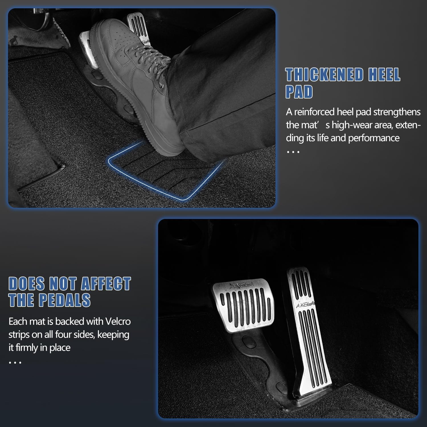 Carpet Floor Mats Fit for Mazda 3 2014 2015 2016 2017 2018, Custom Fit All Weather Anti-Slip Waterproof Floor Liners - 3pc