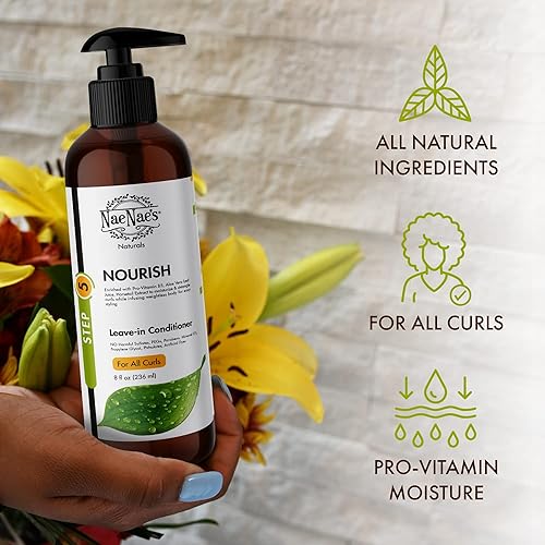 Miniatura 4 de Nae Nae's Naturals Nourish - Acondicionador sin enjuague y tratamiento de refuerzo del cabello