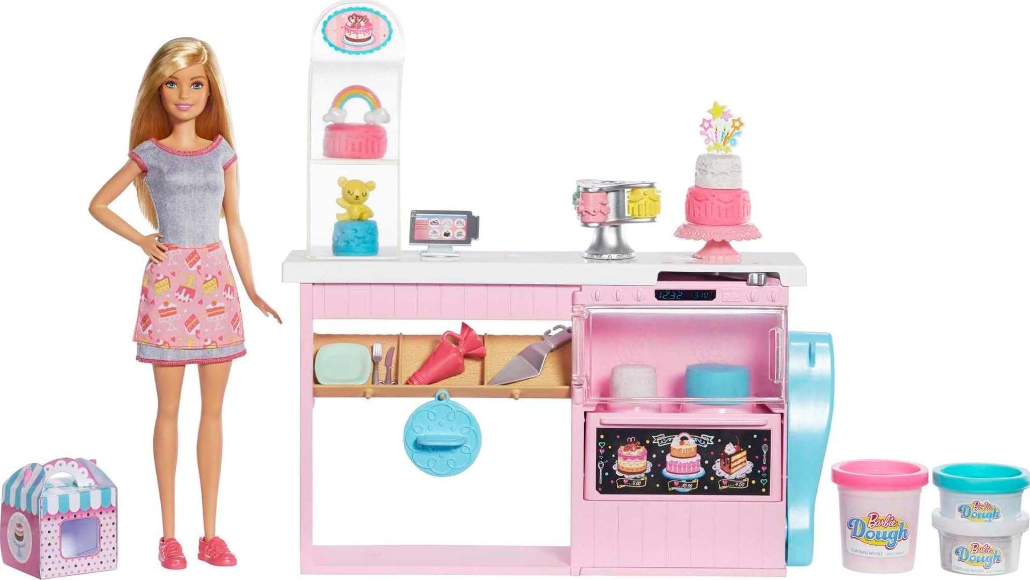 Barbie Cake Decorating Playset With Doll (Multicolor)