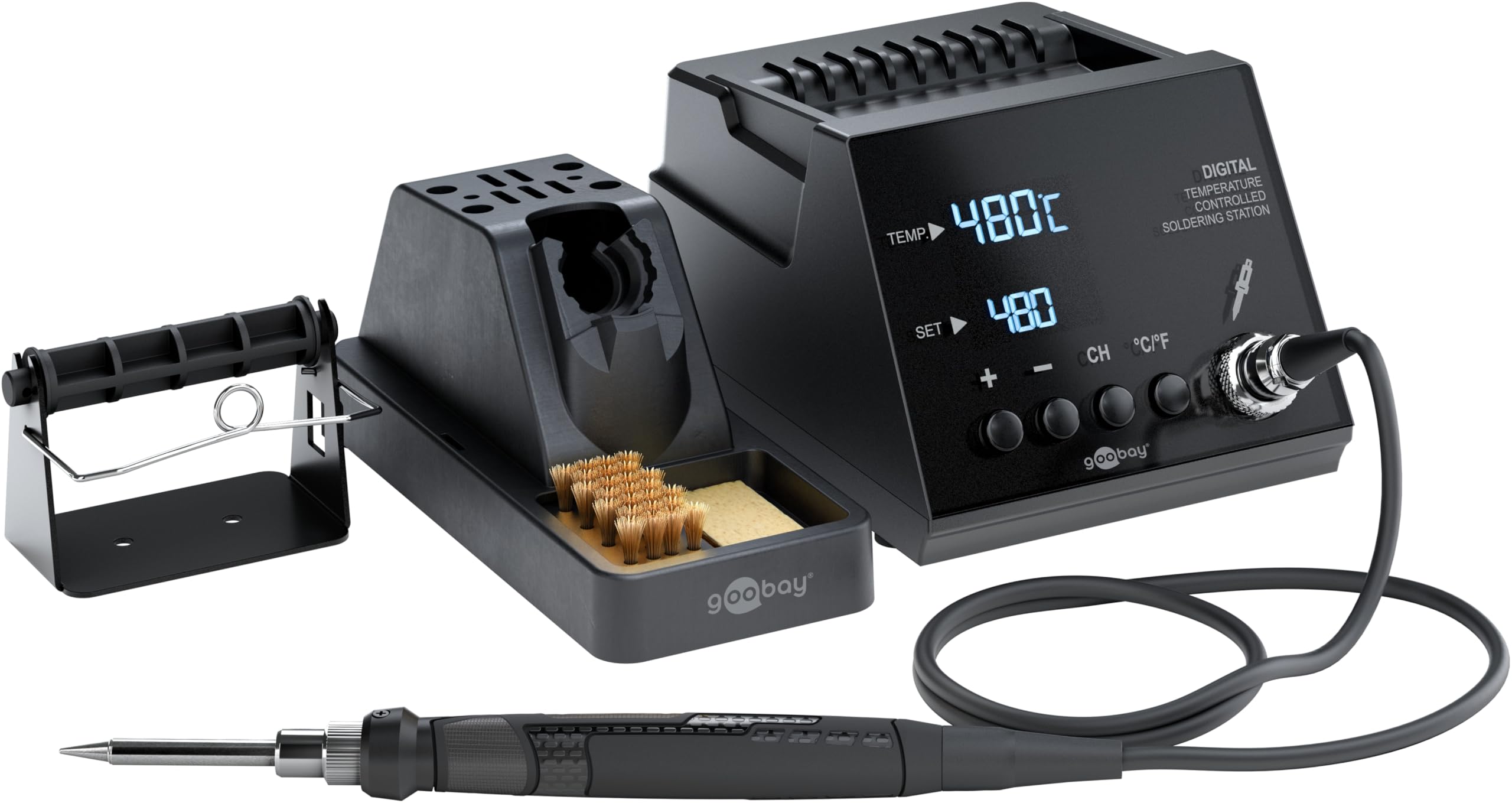 Goobay Lötstation Digitale, 70W, 160–480 °C, LED-Anzeige