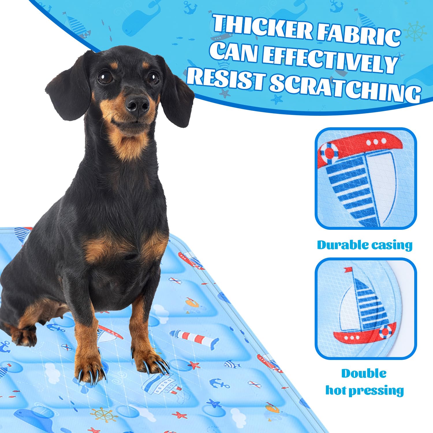 VReder Pet Cooling Mat for Dogs Cat Foldable Durable Water Filled Model Bed Cooling Mats - Image 4