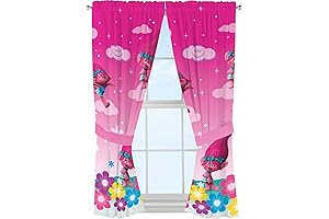 Dreamy Poppy Trolls Window Curtains: Magical Fairy Tale Adventures for Your Little Ones