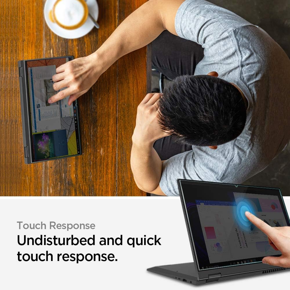 Spigen Tempered Glass Screen Protector [GlasTR Slim] Designed for Lenovo Flex 5-14 inch (81X20005US) [9H Hardness Tempered Glass]