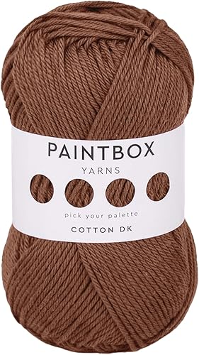 Miniatura 22 de Paintbox Yarns Hilo DK 100% Algodón 1.76oz (50g), 137 Yardas (125m) - Vino Tinto para Crochet, Tejer - Hilo Suave y Ligero de Doble Punto para Ropa
