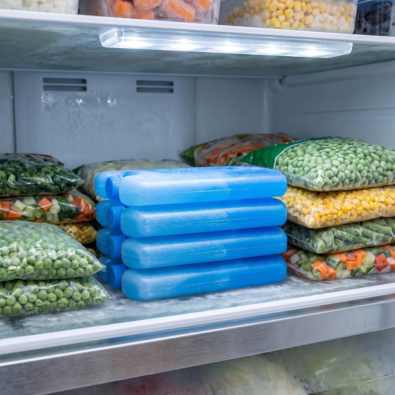 Ice Packs for Coolers: Air Conditioning Fan Ice Crystal Box Ice Package for Cooler Ice Block Reusable Cooler Ice Pack