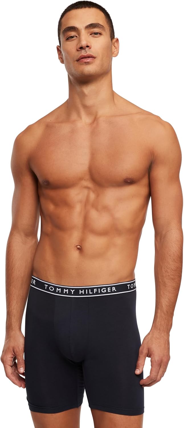 Tommy Hilfiger Men's Cotton Stretch 4-Pack Boxer Brief - Image 4