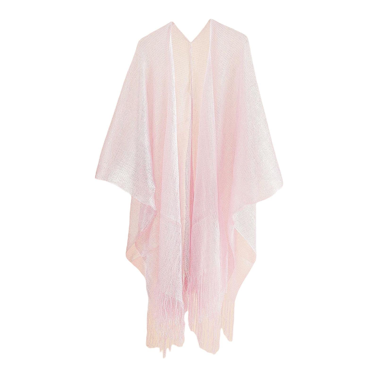 CALANDIS™ Women Cover Ups Kimono Cardigan Lightweight Flowy Swimsuits Wrap Top Pink | Womens Clothing-image-23