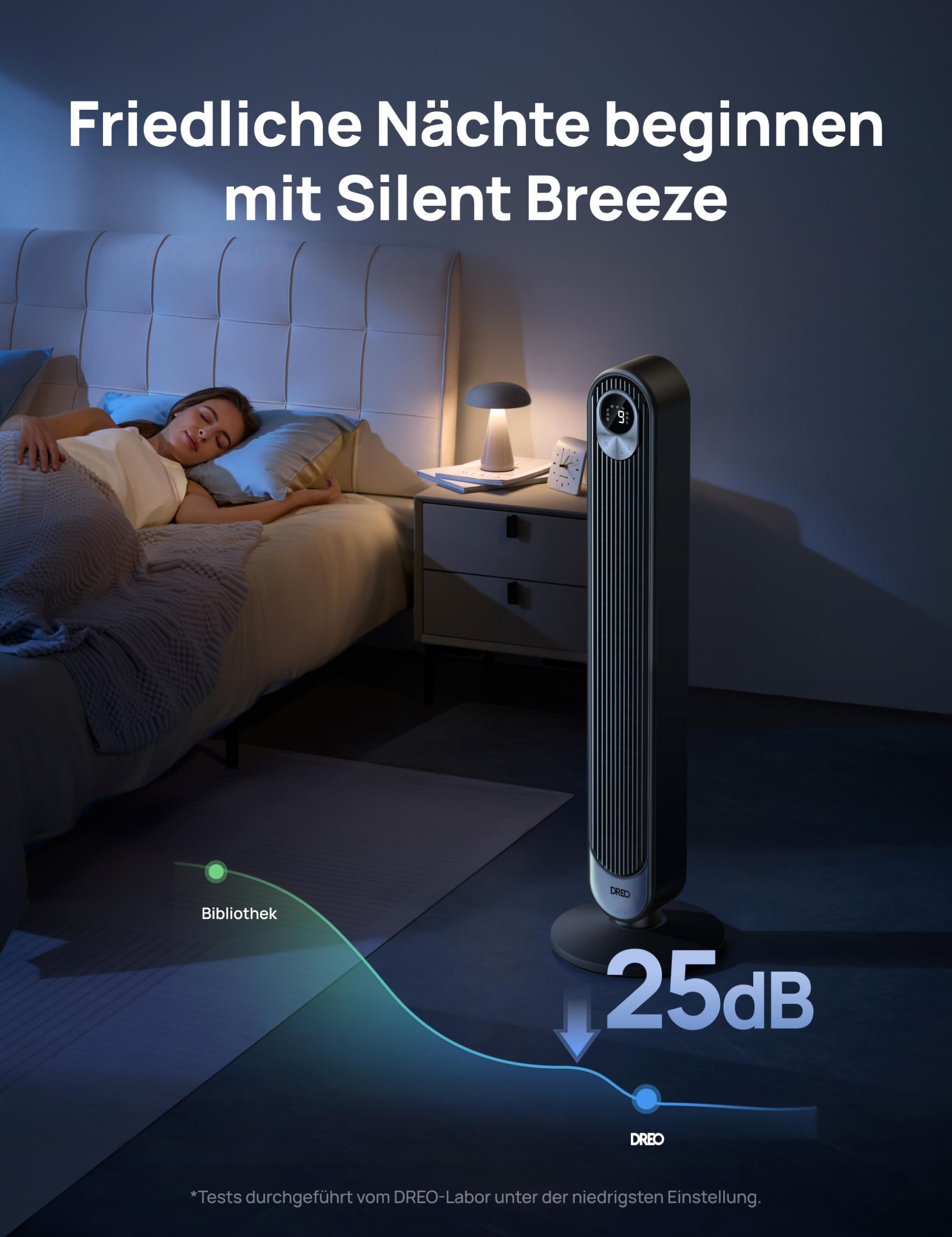 Dreo Smart DC Motor Turmventilator Leiser – Bild 3