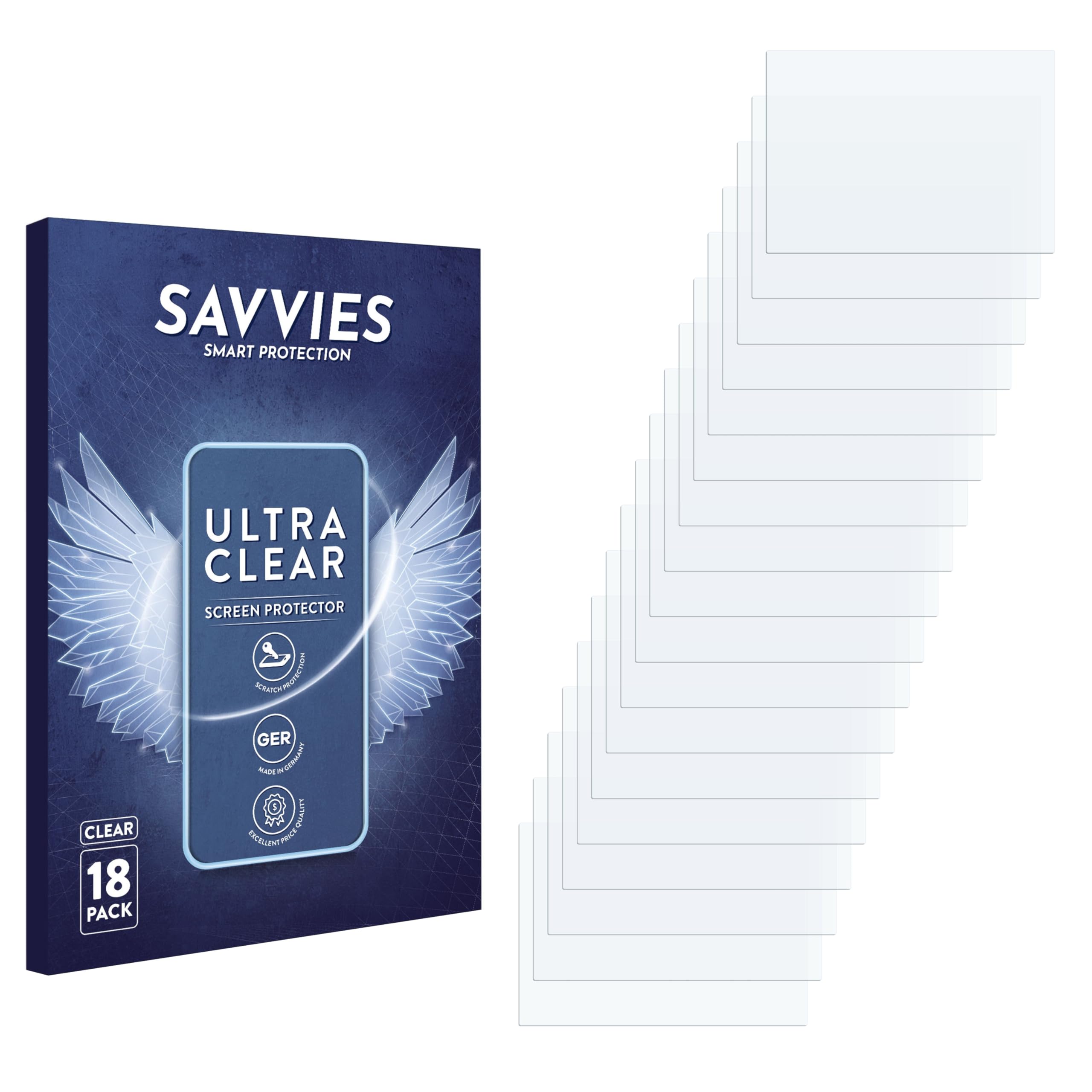 savvies 18 Pack Screen Protector compatible with Denon PMA-900HNE Protection Film Clear