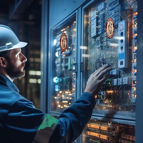 Miniatura 4 de Pegatinas Remember Kids Electricity Will Kill You, paquete de 10 calcomanías de casco para hombres linieros, calcomanías de advertencia de