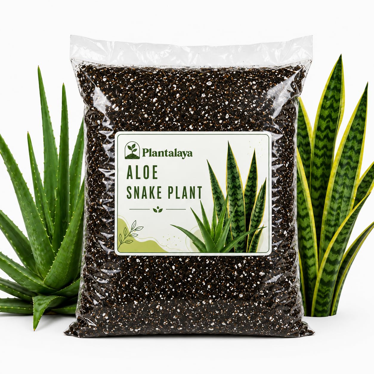 Aloe Vera & Snake Plant Potting Mix – Fast Draining Soil Blend for Aloe Vera, Sansevieria, Mother-in-Law's Tongue & Succulents – Premium Growing Medium for Healthy Roots (5 Litres)